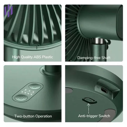 Jisulife Oscillating Extendable Desk Fan