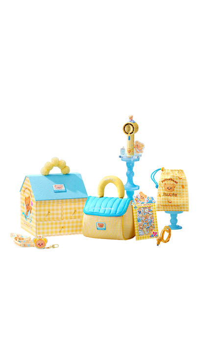 JISULIFE Handheld Fan Pro1 Butter bear Lunch Box