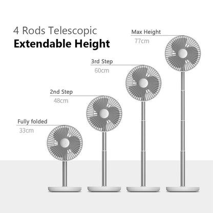 Jisulife Oscillating Extendable Desk Fan