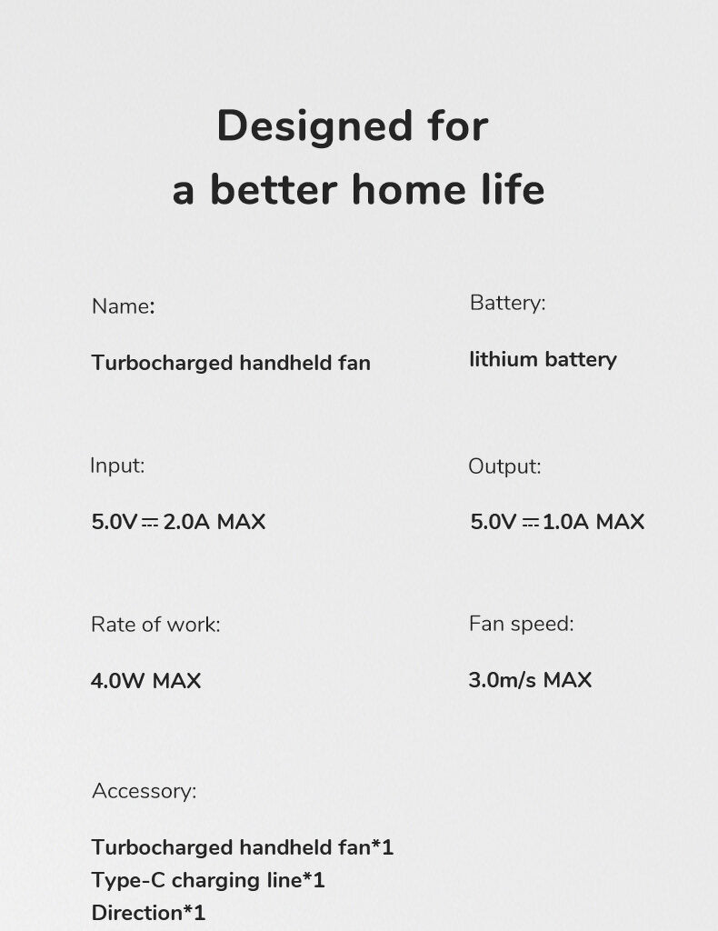 JISULIFE HANDHELD FAN LIFE5