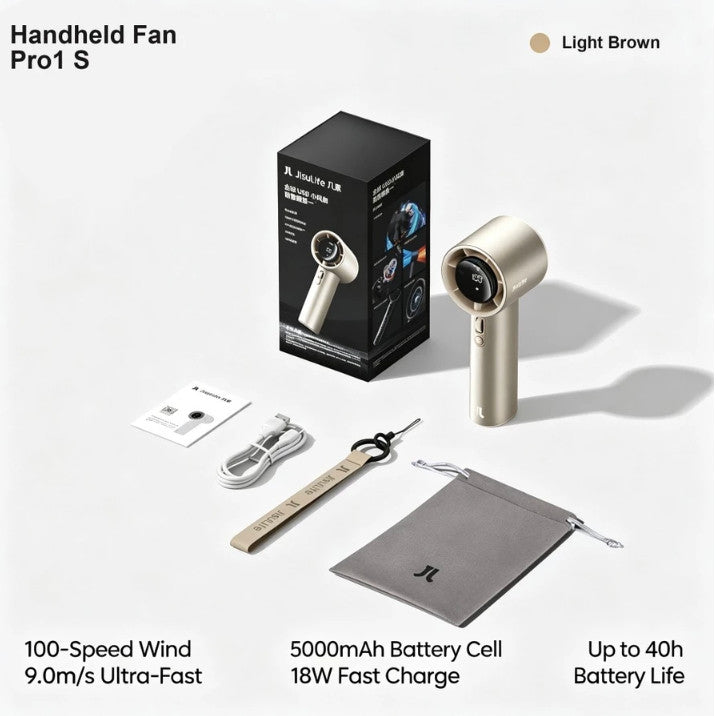 [NEW] JISULIFE Handheld Fan Pro1S Upgraded 2026