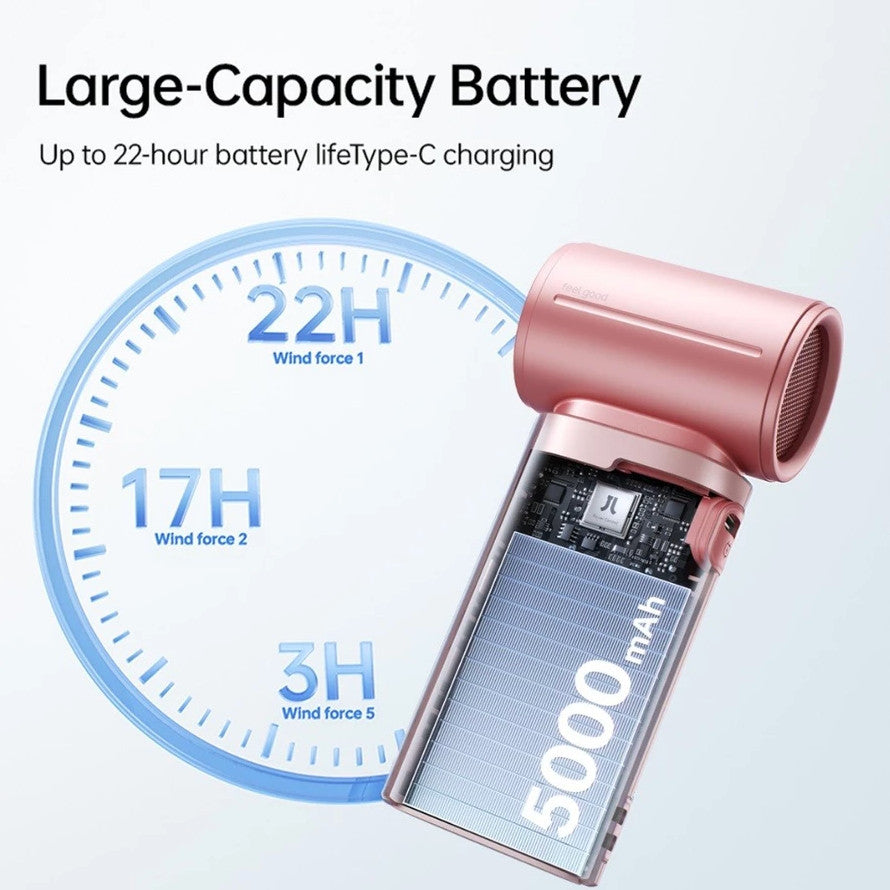 [NEW] JISULIFE Handheld Fan Life 9S Chrome
