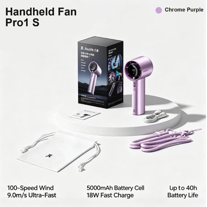 [NEW] JISULIFE Handheld Fan Pro1S Upgraded 2026