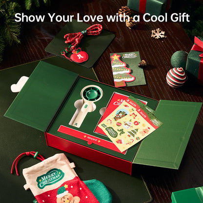 JISULIFE Handheld Fan Christmas Life  10 Limited Edition