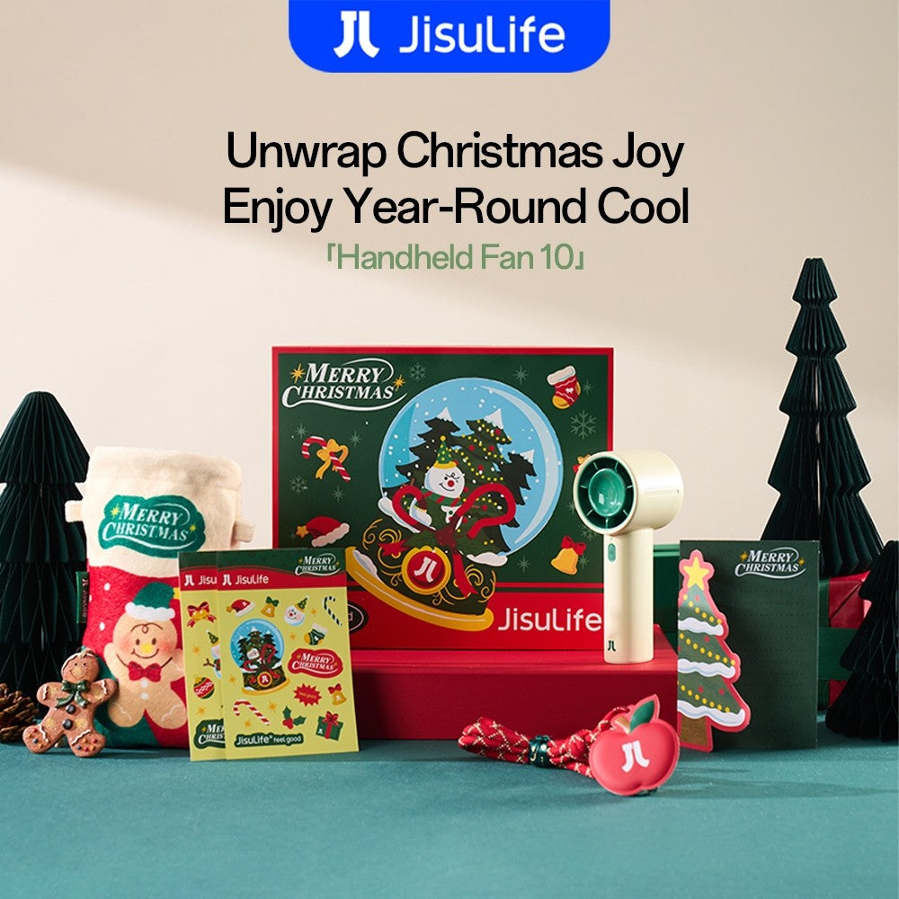 JISULIFE Handheld Fan Christmas Life  10 Limited Edition