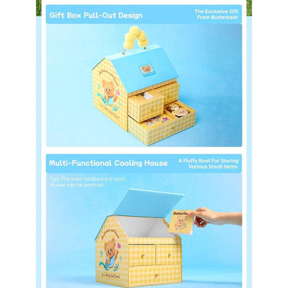 JISULIFE Handheld Fan Pro1 Butter bear Lunch Box