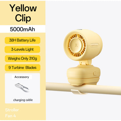 JISULIFE Stroller Fan  Life 4 Baby Fan Octopus Quadpod Clip Table Fans