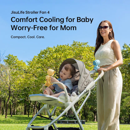 JISULIFE Stroller Fan  Life 4 Baby Fan Octopus Quadpod Clip Table Fans
